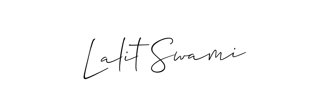 How to make Lalit Swami name signature. Use Allison_Script style for creating short signs online. This is the latest handwritten sign. Lalit Swami signature style 2 images and pictures png