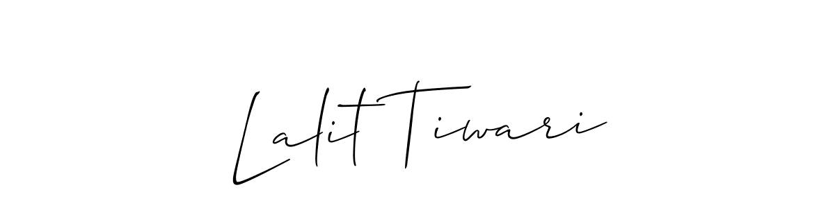 if you are searching for the best signature style for your name Lalit Tiwari. so please give up your signature search. here we have designed multiple signature styles  using Allison_Script. Lalit Tiwari signature style 2 images and pictures png