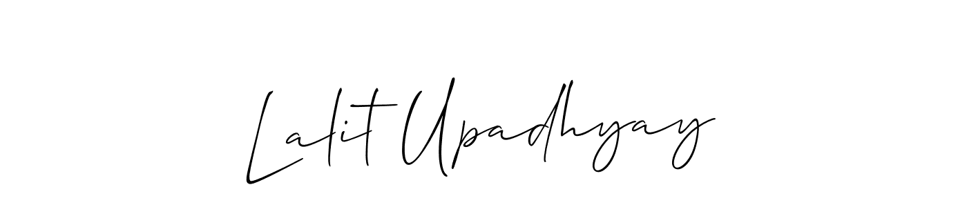 See photos of Lalit Upadhyay official signature by Spectra . Check more albums & portfolios. Read reviews & check more about Allison_Script font. Lalit Upadhyay signature style 2 images and pictures png