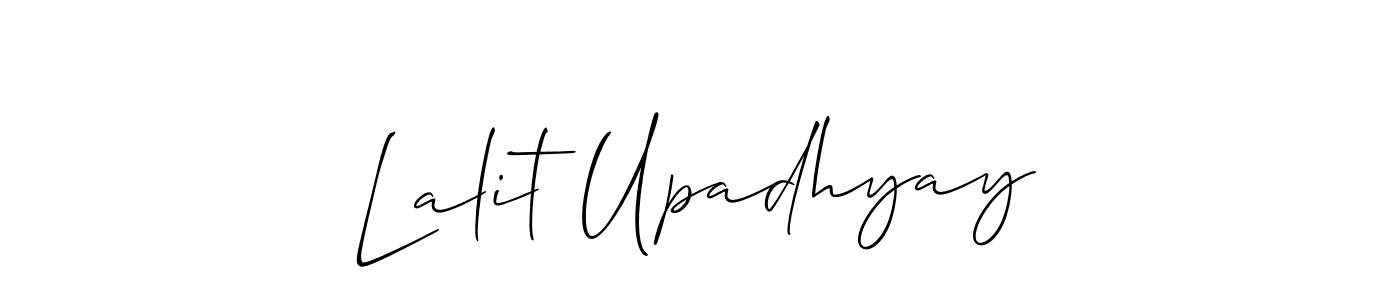 Make a beautiful signature design for name Lalit Upadhyay. Use this online signature maker to create a handwritten signature for free. Lalit Upadhyay signature style 2 images and pictures png