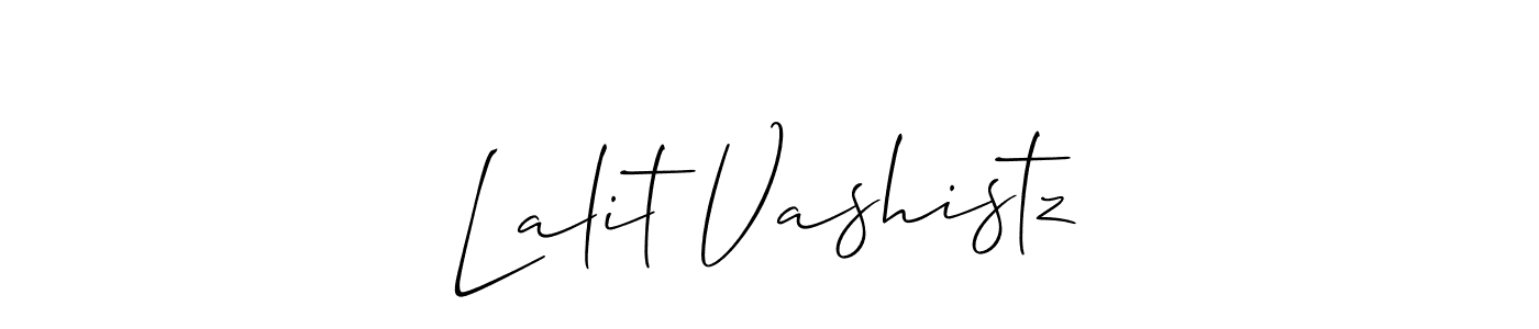 Best and Professional Signature Style for Lalit Vashistz. Allison_Script Best Signature Style Collection. Lalit Vashistz signature style 2 images and pictures png