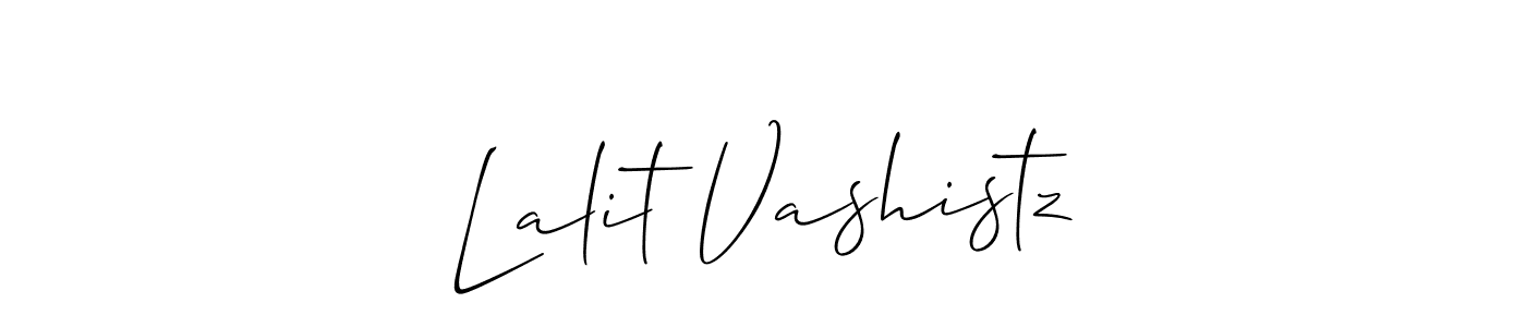 You can use this online signature creator to create a handwritten signature for the name Lalit Vashistz. This is the best online autograph maker. Lalit Vashistz signature style 2 images and pictures png