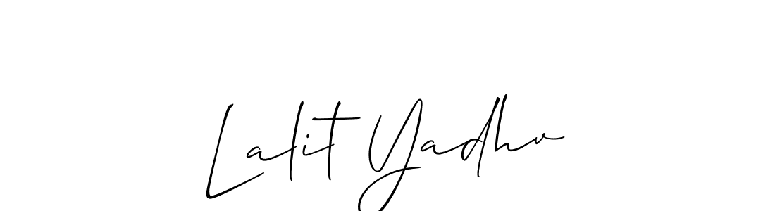 Make a beautiful signature design for name Lalit Yadhv. Use this online signature maker to create a handwritten signature for free. Lalit Yadhv signature style 2 images and pictures png