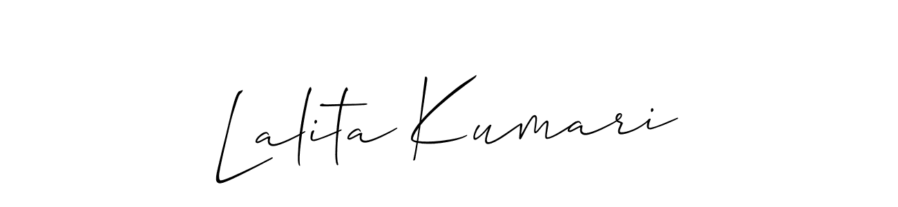 Make a beautiful signature design for name Lalita Kumari. Use this online signature maker to create a handwritten signature for free. Lalita Kumari signature style 2 images and pictures png