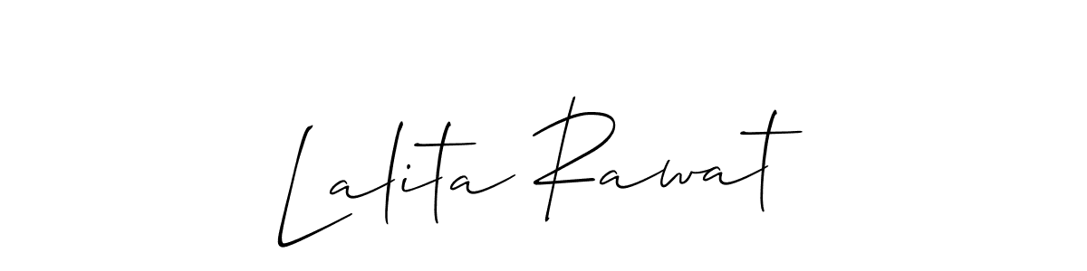 Design your own signature with our free online signature maker. With this signature software, you can create a handwritten (Allison_Script) signature for name Lalita Rawat. Lalita Rawat signature style 2 images and pictures png