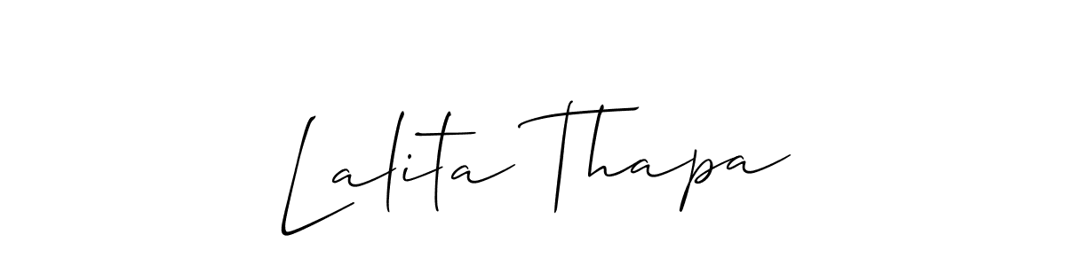 Here are the top 10 professional signature styles for the name Lalita Thapa. These are the best autograph styles you can use for your name. Lalita Thapa signature style 2 images and pictures png