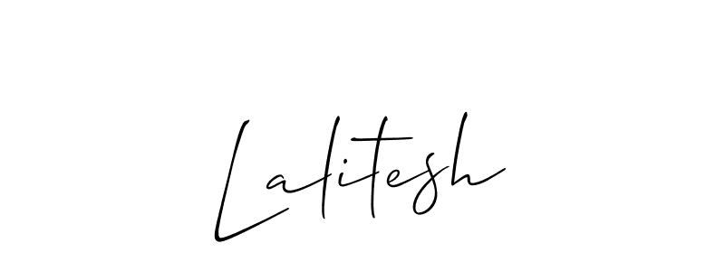 How to make Lalitesh signature? Allison_Script is a professional autograph style. Create handwritten signature for Lalitesh name. Lalitesh signature style 2 images and pictures png