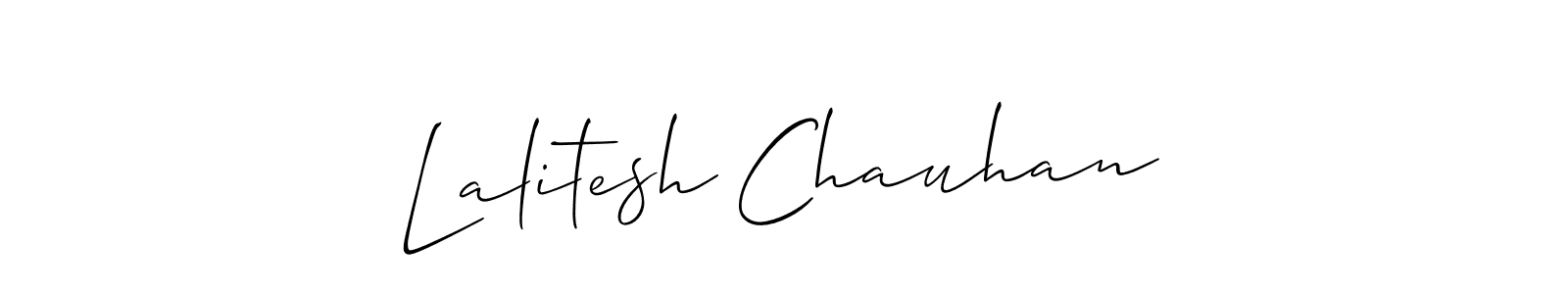 How to make Lalitesh Chauhan signature? Allison_Script is a professional autograph style. Create handwritten signature for Lalitesh Chauhan name. Lalitesh Chauhan signature style 2 images and pictures png