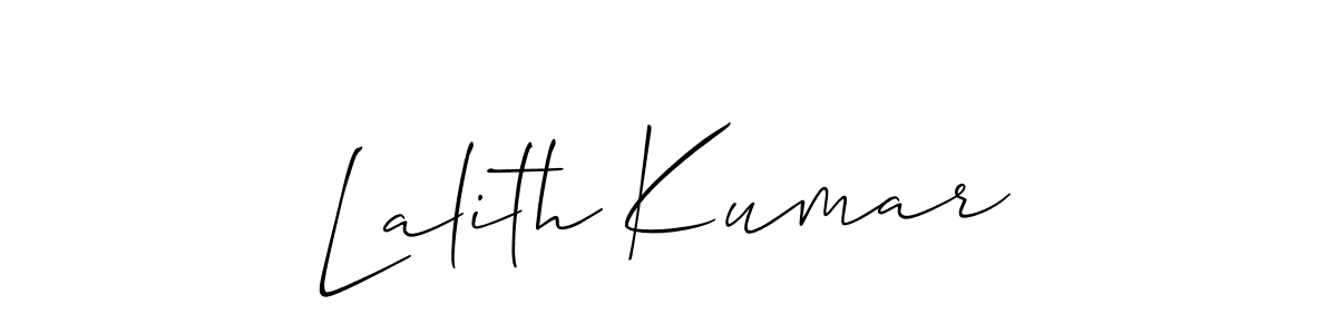 How to make Lalith Kumar signature? Allison_Script is a professional autograph style. Create handwritten signature for Lalith Kumar name. Lalith Kumar signature style 2 images and pictures png