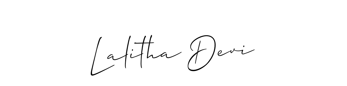 Once you've used our free online signature maker to create your best signature Allison_Script style, it's time to enjoy all of the benefits that Lalitha Devi name signing documents. Lalitha Devi signature style 2 images and pictures png