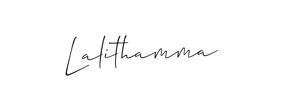 Also You can easily find your signature by using the search form. We will create Lalithamma name handwritten signature images for you free of cost using Allison_Script sign style. Lalithamma signature style 2 images and pictures png