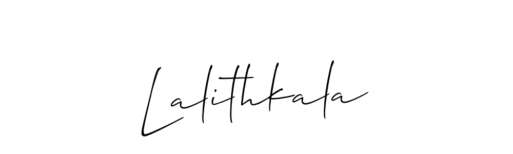 You should practise on your own different ways (Allison_Script) to write your name (Lalithkala) in signature. don't let someone else do it for you. Lalithkala signature style 2 images and pictures png