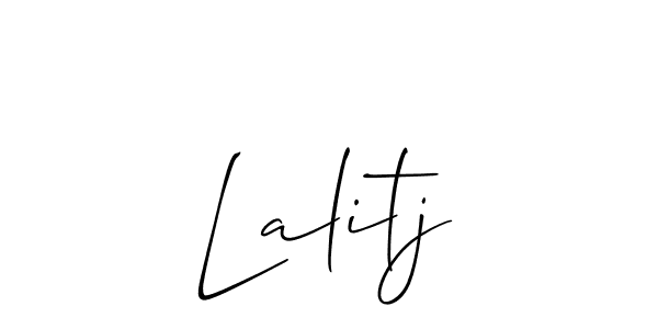 How to make Lalitj name signature. Use Allison_Script style for creating short signs online. This is the latest handwritten sign. Lalitj signature style 2 images and pictures png