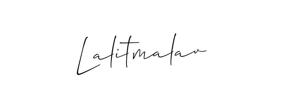 Also we have Lalitmalav name is the best signature style. Create professional handwritten signature collection using Allison_Script autograph style. Lalitmalav signature style 2 images and pictures png