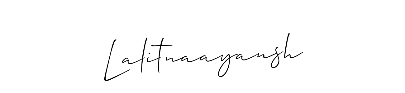 Once you've used our free online signature maker to create your best signature Allison_Script style, it's time to enjoy all of the benefits that Lalitnaayansh name signing documents. Lalitnaayansh signature style 2 images and pictures png
