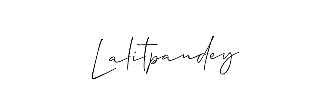 You should practise on your own different ways (Allison_Script) to write your name (Lalitpandey) in signature. don't let someone else do it for you. Lalitpandey signature style 2 images and pictures png
