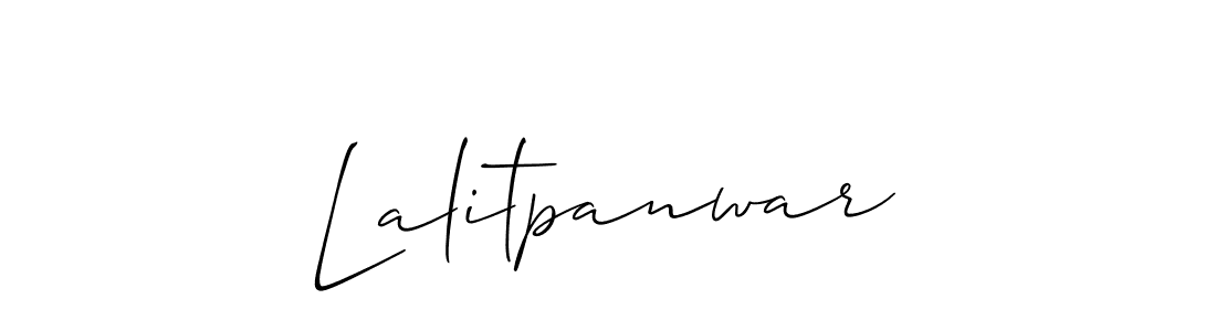 You should practise on your own different ways (Allison_Script) to write your name (Lalitpanwar) in signature. don't let someone else do it for you. Lalitpanwar signature style 2 images and pictures png