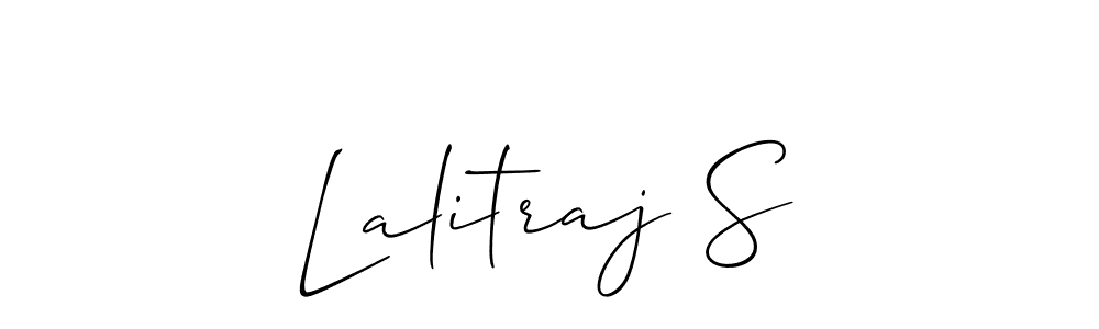 Make a beautiful signature design for name Lalitraj S. Use this online signature maker to create a handwritten signature for free. Lalitraj S signature style 2 images and pictures png