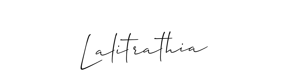 Also we have Lalitrathia name is the best signature style. Create professional handwritten signature collection using Allison_Script autograph style. Lalitrathia signature style 2 images and pictures png