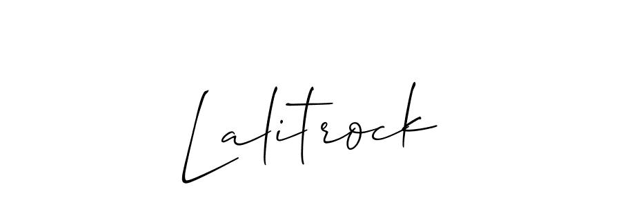 How to make Lalitrock signature? Allison_Script is a professional autograph style. Create handwritten signature for Lalitrock name. Lalitrock signature style 2 images and pictures png