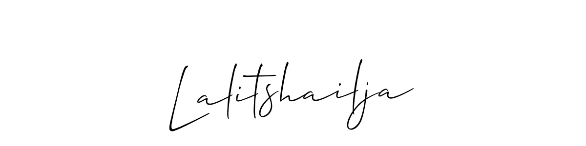 Best and Professional Signature Style for Lalitshailja. Allison_Script Best Signature Style Collection. Lalitshailja signature style 2 images and pictures png