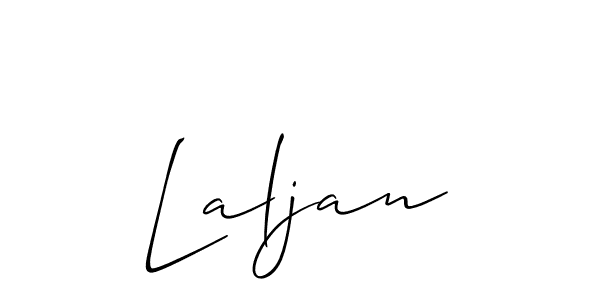 You should practise on your own different ways (Allison_Script) to write your name (Laljan) in signature. don't let someone else do it for you. Laljan signature style 2 images and pictures png