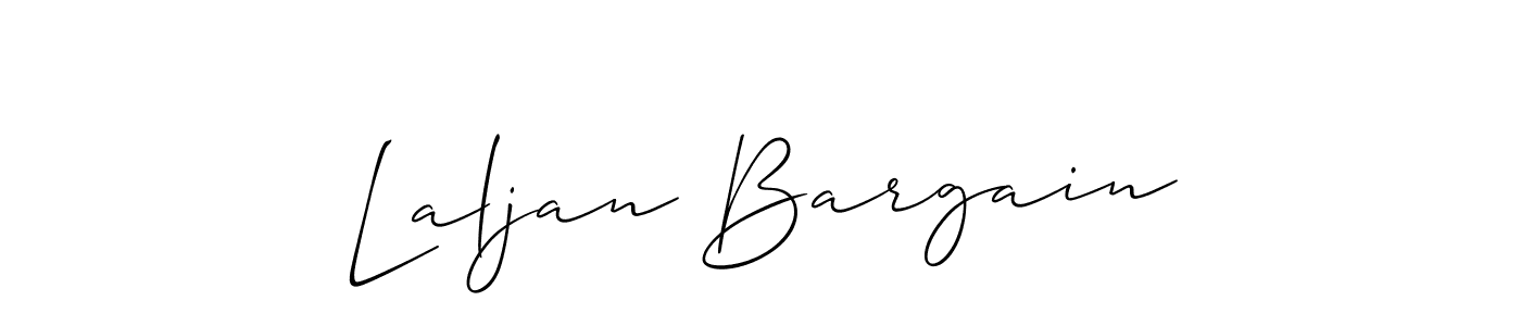 if you are searching for the best signature style for your name Laljan Bargain. so please give up your signature search. here we have designed multiple signature styles  using Allison_Script. Laljan Bargain signature style 2 images and pictures png