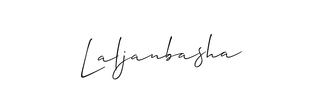 You should practise on your own different ways (Allison_Script) to write your name (Laljanbasha) in signature. don't let someone else do it for you. Laljanbasha signature style 2 images and pictures png