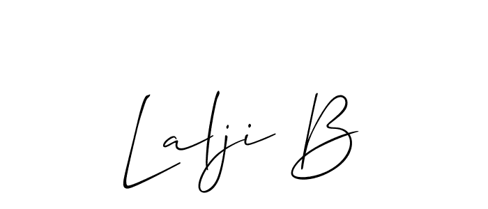Best and Professional Signature Style for Lalji B. Allison_Script Best Signature Style Collection. Lalji B signature style 2 images and pictures png