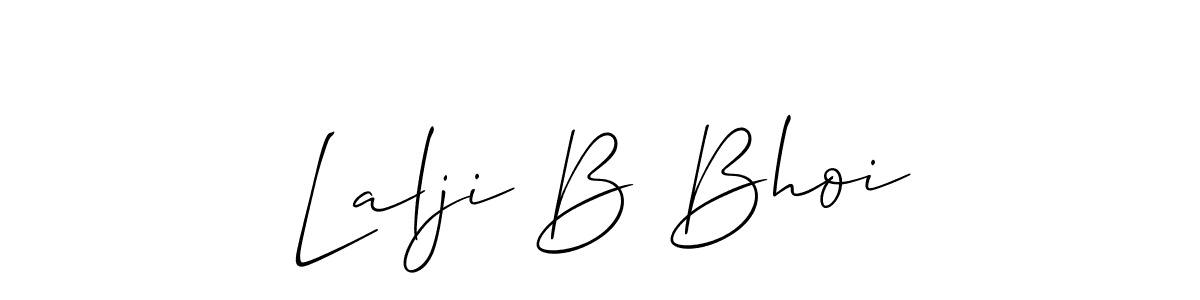 You should practise on your own different ways (Allison_Script) to write your name (Lalji B Bhoi) in signature. don't let someone else do it for you. Lalji B Bhoi signature style 2 images and pictures png