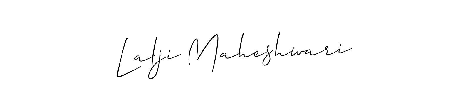 Design your own signature with our free online signature maker. With this signature software, you can create a handwritten (Allison_Script) signature for name Lalji Maheshwari. Lalji Maheshwari signature style 2 images and pictures png