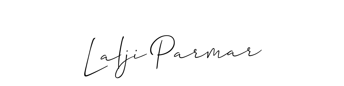 You should practise on your own different ways (Allison_Script) to write your name (Lalji Parmar) in signature. don't let someone else do it for you. Lalji Parmar signature style 2 images and pictures png