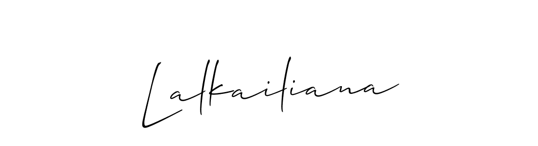 Create a beautiful signature design for name Lalkailiana. With this signature (Allison_Script) fonts, you can make a handwritten signature for free. Lalkailiana signature style 2 images and pictures png