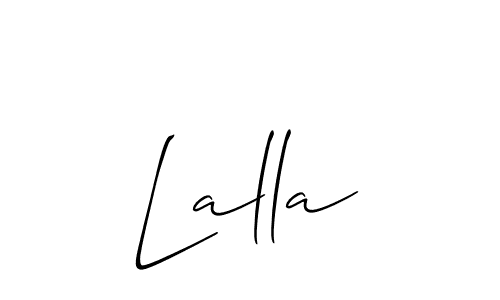 Also You can easily find your signature by using the search form. We will create Lalla name handwritten signature images for you free of cost using Allison_Script sign style. Lalla signature style 2 images and pictures png