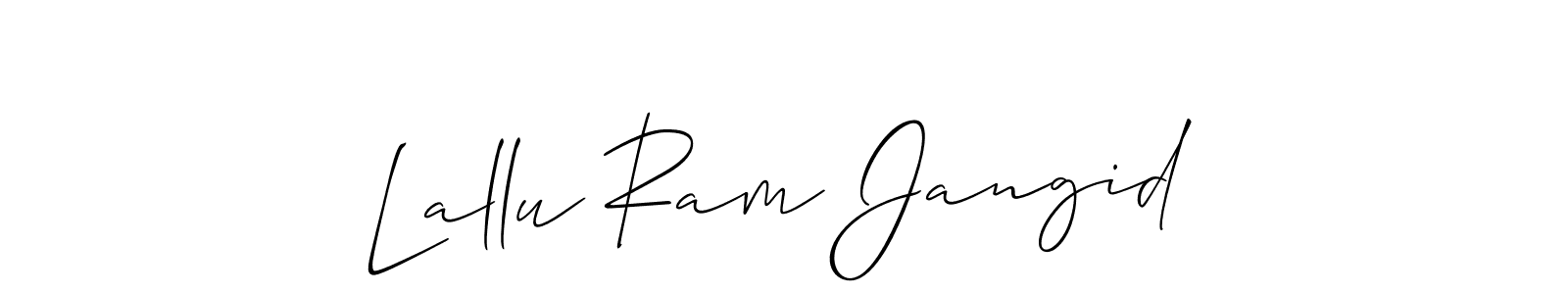 Make a beautiful signature design for name Lallu Ram Jangid. Use this online signature maker to create a handwritten signature for free. Lallu Ram Jangid signature style 2 images and pictures png