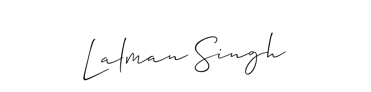 How to make Lalman Singh name signature. Use Allison_Script style for creating short signs online. This is the latest handwritten sign. Lalman Singh signature style 2 images and pictures png