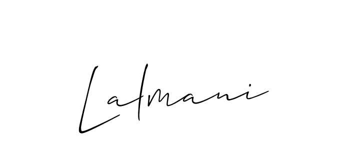 How to Draw Lalmani signature style? Allison_Script is a latest design signature styles for name Lalmani. Lalmani signature style 2 images and pictures png