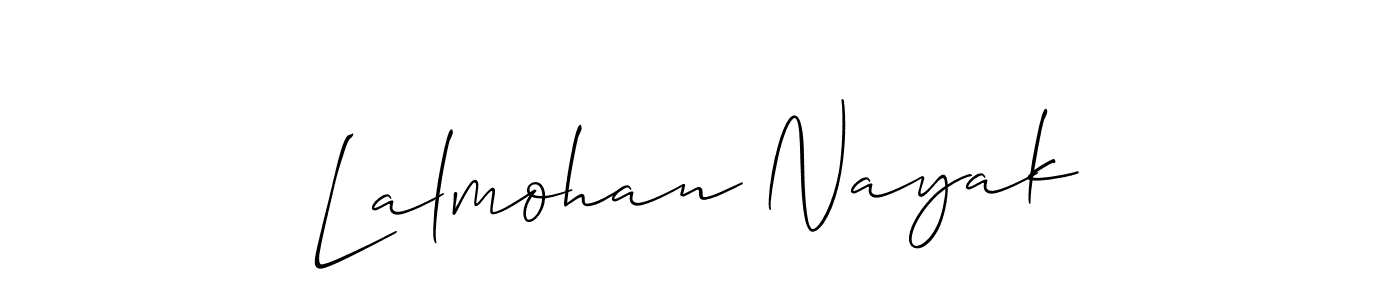 Also You can easily find your signature by using the search form. We will create Lalmohan Nayak name handwritten signature images for you free of cost using Allison_Script sign style. Lalmohan Nayak signature style 2 images and pictures png