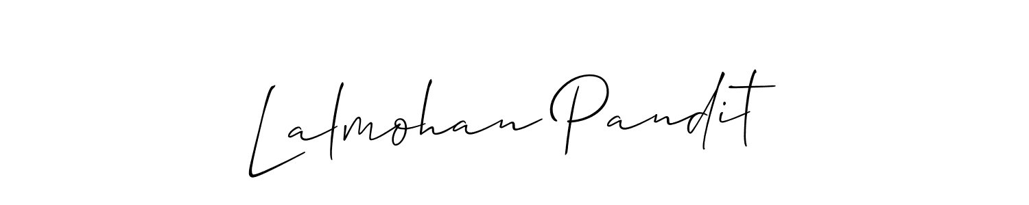 How to make Lalmohan Pandit signature? Allison_Script is a professional autograph style. Create handwritten signature for Lalmohan Pandit name. Lalmohan Pandit signature style 2 images and pictures png