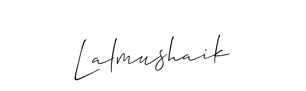 Lalmushaik stylish signature style. Best Handwritten Sign (Allison_Script) for my name. Handwritten Signature Collection Ideas for my name Lalmushaik. Lalmushaik signature style 2 images and pictures png