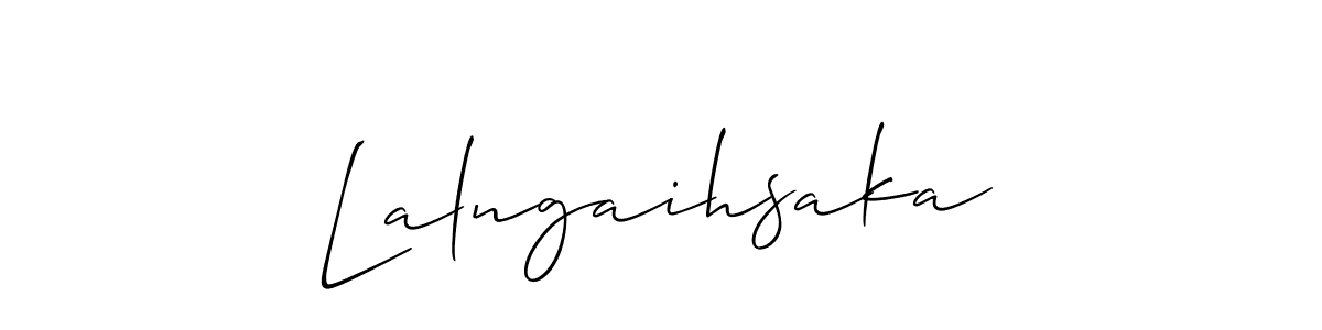 Design your own signature with our free online signature maker. With this signature software, you can create a handwritten (Allison_Script) signature for name Lalngaihsaka. Lalngaihsaka signature style 2 images and pictures png