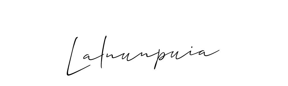 Best and Professional Signature Style for Lalnunpuia. Allison_Script Best Signature Style Collection. Lalnunpuia signature style 2 images and pictures png