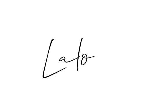 The best way (Allison_Script) to make a short signature is to pick only two or three words in your name. The name Lalo  include a total of six letters. For converting this name. Lalo  signature style 2 images and pictures png