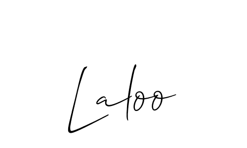 Create a beautiful signature design for name Laloo. With this signature (Allison_Script) fonts, you can make a handwritten signature for free. Laloo signature style 2 images and pictures png