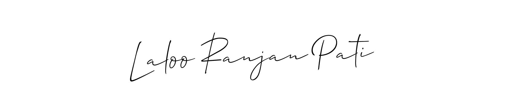Design your own signature with our free online signature maker. With this signature software, you can create a handwritten (Allison_Script) signature for name Laloo Ranjan Pati. Laloo Ranjan Pati signature style 2 images and pictures png
