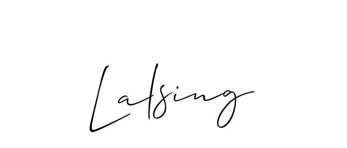 Once you've used our free online signature maker to create your best signature Allison_Script style, it's time to enjoy all of the benefits that Lalsing name signing documents. Lalsing signature style 2 images and pictures png