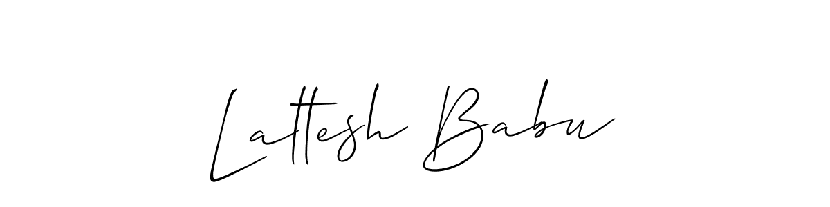 if you are searching for the best signature style for your name Laltesh Babu. so please give up your signature search. here we have designed multiple signature styles  using Allison_Script. Laltesh Babu signature style 2 images and pictures png