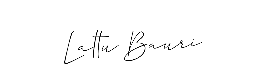 Use a signature maker to create a handwritten signature online. With this signature software, you can design (Allison_Script) your own signature for name Laltu Bauri. Laltu Bauri signature style 2 images and pictures png