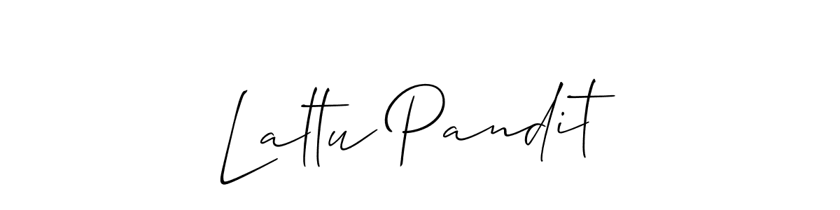 Use a signature maker to create a handwritten signature online. With this signature software, you can design (Allison_Script) your own signature for name Laltu Pandit. Laltu Pandit signature style 2 images and pictures png