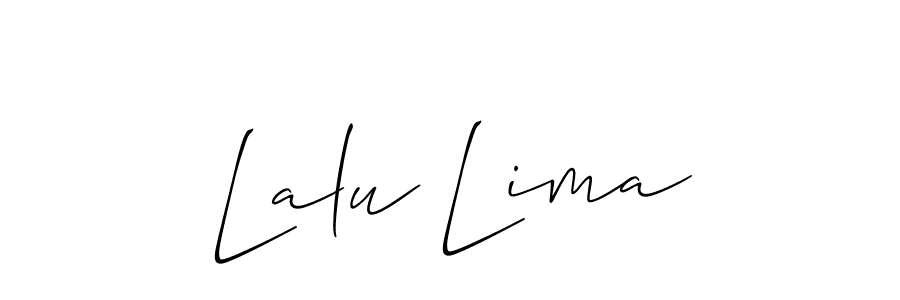 if you are searching for the best signature style for your name Lalu Lima. so please give up your signature search. here we have designed multiple signature styles  using Allison_Script. Lalu Lima signature style 2 images and pictures png